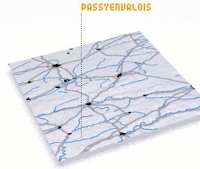 3d view of Passy-en-Valois