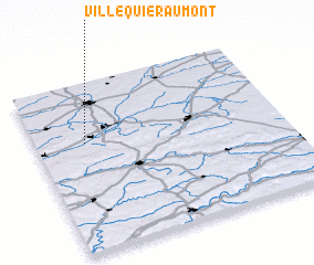 3d view of Villequier-Aumont