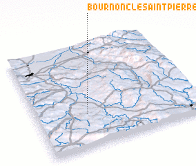 3d view of Bournoncle-Saint-Pierre