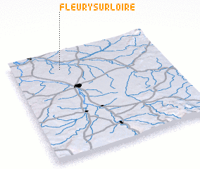 3d view of Fleury-sur-Loire