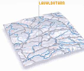 3d view of Laval-du-Tarn