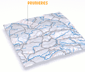 3d view of Prunières