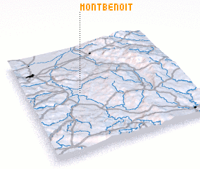 3d view of Mont-Benoît