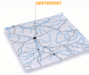 3d view of Saint-Bonnet