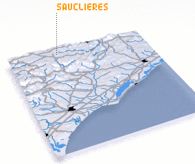 3d view of Sauclières