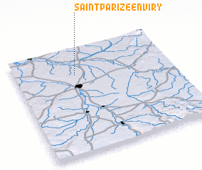 3d view of Saint-Parize-en-Viry