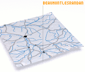 3d view of Beaumont-lès Randan