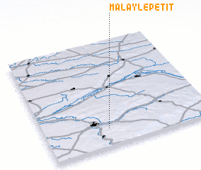 3d view of Malay-le-Petit