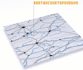 3d view of Bertaucourt-Épourdon