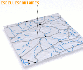 3d view of Druyes-les-Belles-Fontaines