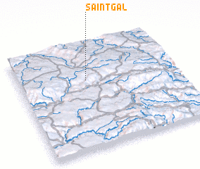 3d view of Saint-Gal