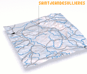 3d view of Saint-Jean-des-Ollières