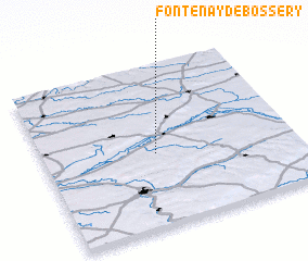 3d view of Fontenay-de-Bossery