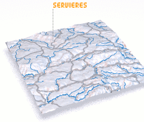 3d view of Servières