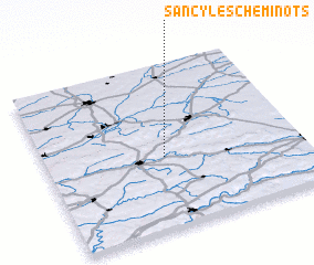 3d view of Sancy-les-Cheminots