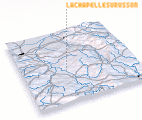 3d view of La Chapelle-sur-Usson