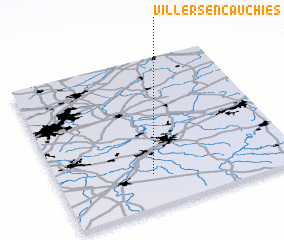 3d view of Villers-en-Cauchies