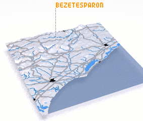 3d view of Bez-et-Esparon