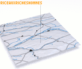 3d view of Saint-Maurice-aux-Riches-Hommes