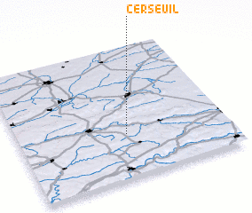 3d view of Cerseuil