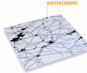 3d view of Quatre Chemins