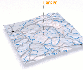 3d view of La Faye