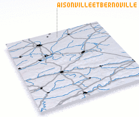 3d view of Aisonville-et-Bernoville