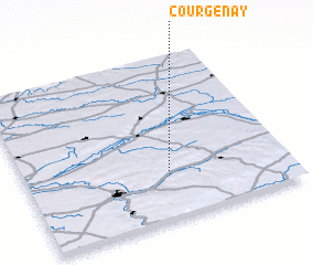 3d view of Courgenay