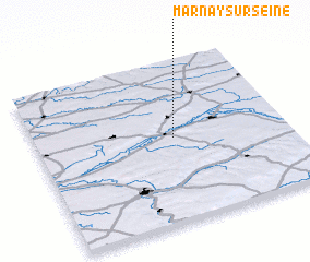 3d view of Marnay-sur-Seine