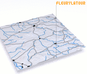 3d view of Fleury-la-Tour