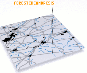 3d view of Forest-en-Cambrésis