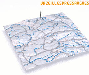 3d view of Vazeilles-près-Saugues