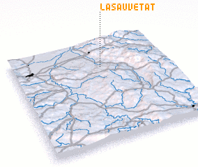 3d view of La Sauvetat