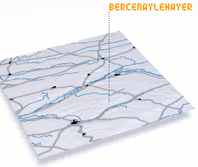 3d view of Bercenay-le-Hayer