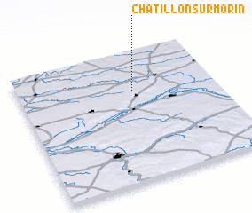 3d view of Châtillon-sur-Morin