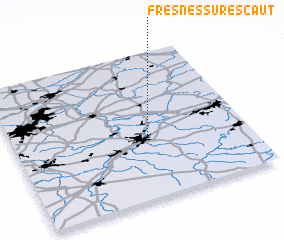 3d view of Fresnes-sur-Escaut