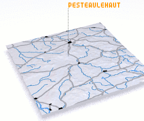 3d view of Pesteau-le-Haut