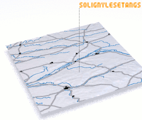 3d view of Soligny-les-Étangs