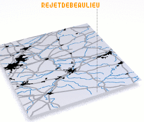 3d view of Rejet-de-Beaulieu