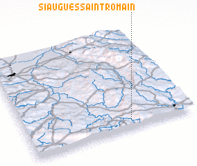 3d view of Siaugues-Saint-Romain