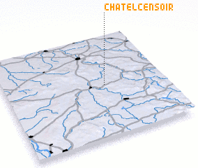 3d view of Châtel-Censoir