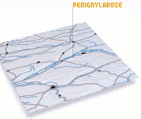 3d view of Périgny-la-Rose