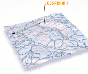 3d view of Les Sarraix