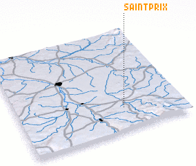 3d view of Saint-Prix