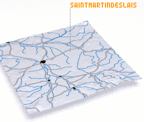 3d view of Saint-Martin-des-Lais