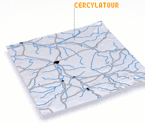 3d view of Cercy-la-Tour