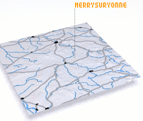 3d view of Merry-sur-Yonne