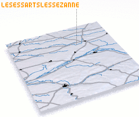 3d view of Les Essarts-lès-Sézanne