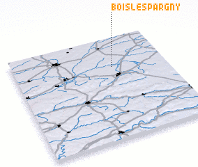 3d view of Bois-lès-Pargny