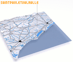 3d view of Saint-Paul-et-Valmalle